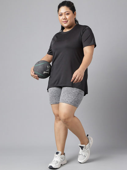 MKH Plus Size Drop-Shoulder Sleeves Dri-FIT Relaxed Fit Training T-shirt
