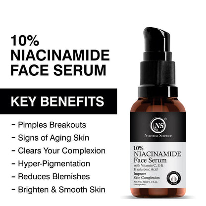 Nuerma Science 10% Niacinamide Face Serum | Plump, Smooth, Radiant Skin