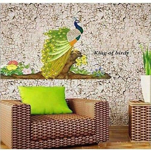 Multicolor - Decals Design Peacock Bird Wall Sticker