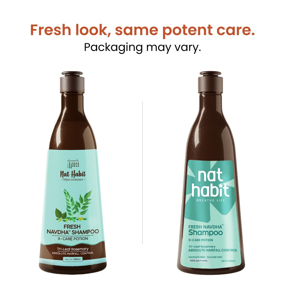 Nat Habit Tri-Leaf Rosemary Navdha Shampoo