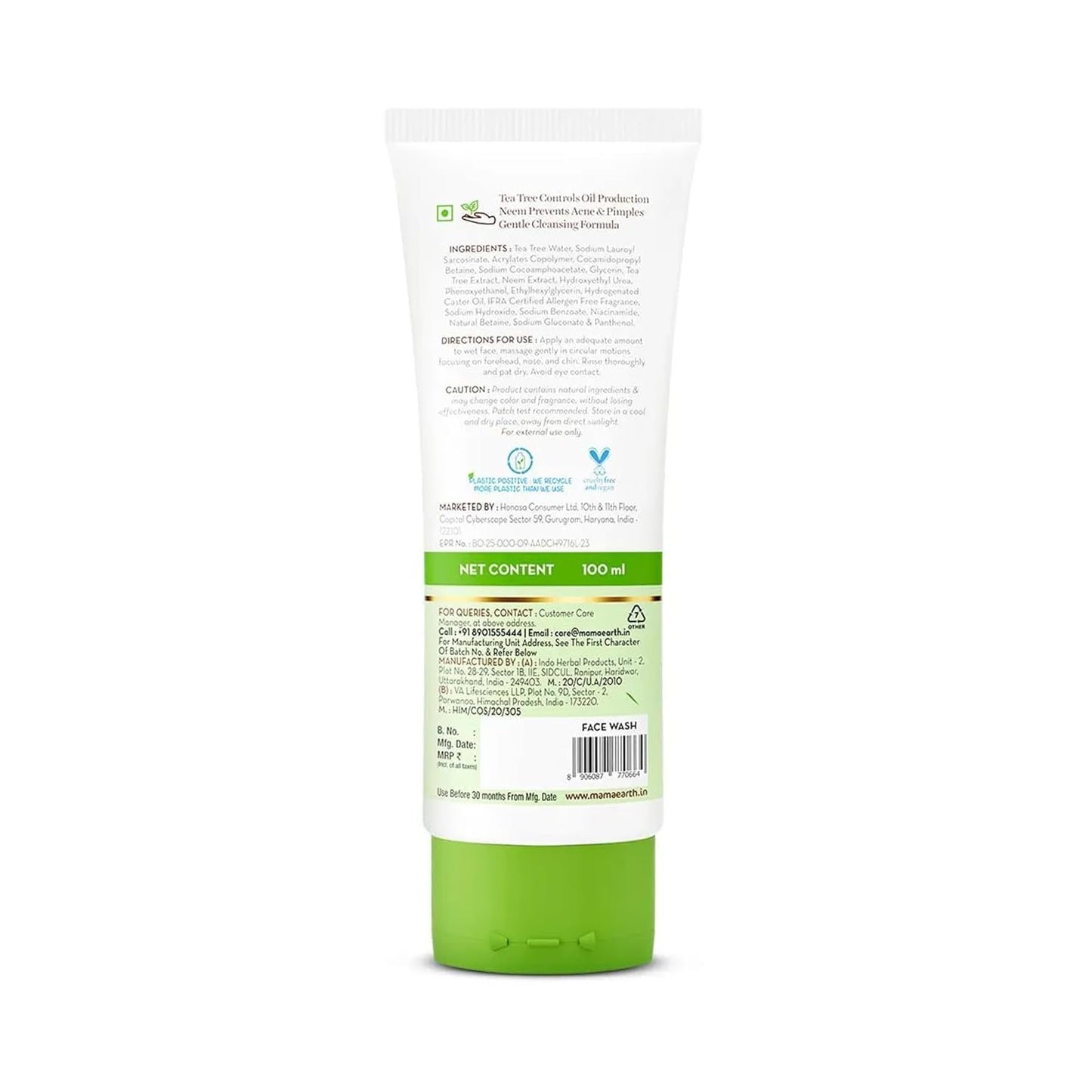 Mamaearth Tea Tree Face Wash for Acne & Pimples