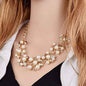 Gold-Toned Alloy Pearl Studded Long Haar Necklace - The Pari