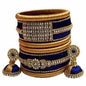 Silk Thread Bangles and Ear Rings