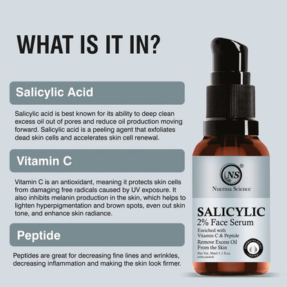 Nuerma Science Salicylic Acid Face Serum | Clear, Radiant Skin