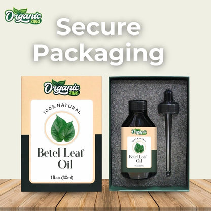 Organic Zing Betel Leaf (Piper betle) Oil | Pure & Natural Essential Oil for Skincare, Hair Care, Aroma & Diffusers
