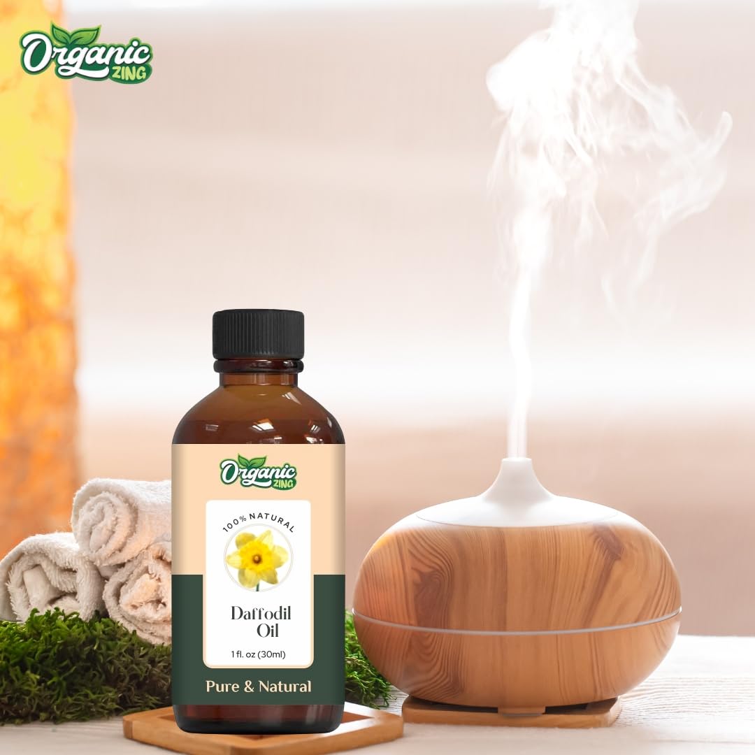 Organic Zing Daffodil (Narcissus jonquilla) Oil | Pure & Natural Essential Oil for Aroma and Diffusers