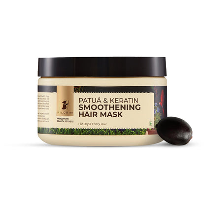 Pilgrim Amazonian Patua & Keratin Strengthening Hair Mask For Dry & Frizzy Hair With Sacha Inchi