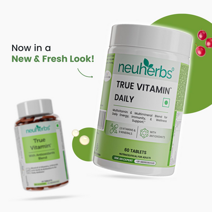 Neuherbs True Vitamin Tablets - Pomegranate Flavor