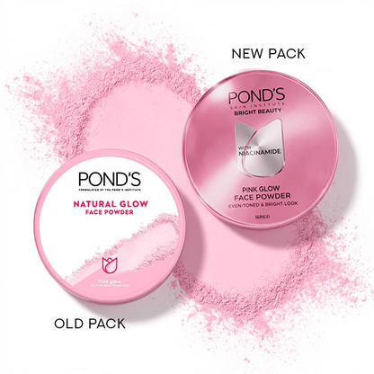 Ponds Oil Free Natural Glow Loose Face Powder - Pink Glow