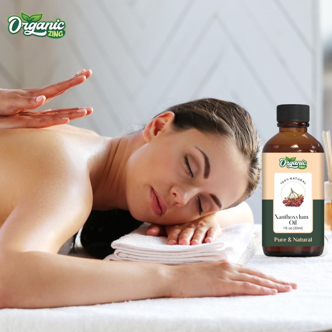Organic Zing Xanthoxylum (Zanthoxylum) Oil | Pure & Natural Steam Distilled Essential Oil for Aroma, Diffusers & Massage
