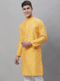 Sojanya Geometric Embroidered Thread Work Cotton Silk Kurta