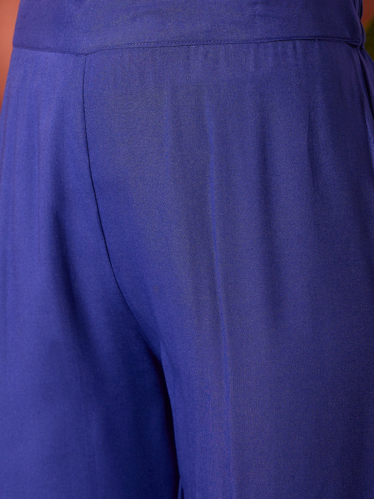 InWeave Ink Blue Anarkali Patola Kurta Set