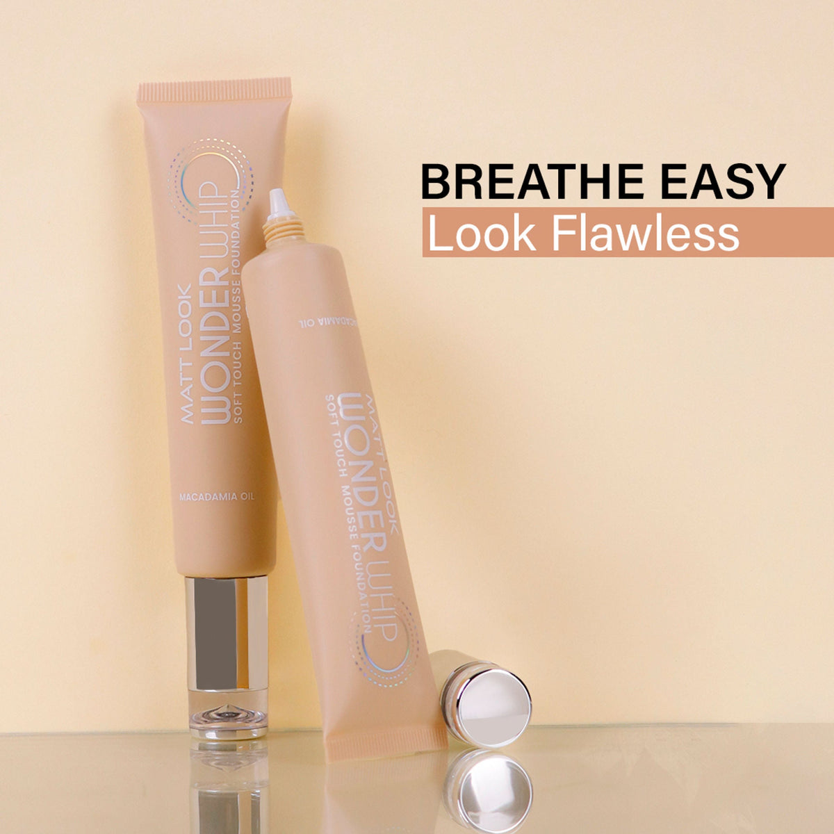 Matt Look Wonder Whip Soft Touch Mousse Foundation - Vanilla