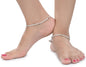 AanyaCentric Silver Plated Traditional Anklets Payal - Classic and Stylish for Women and Girls