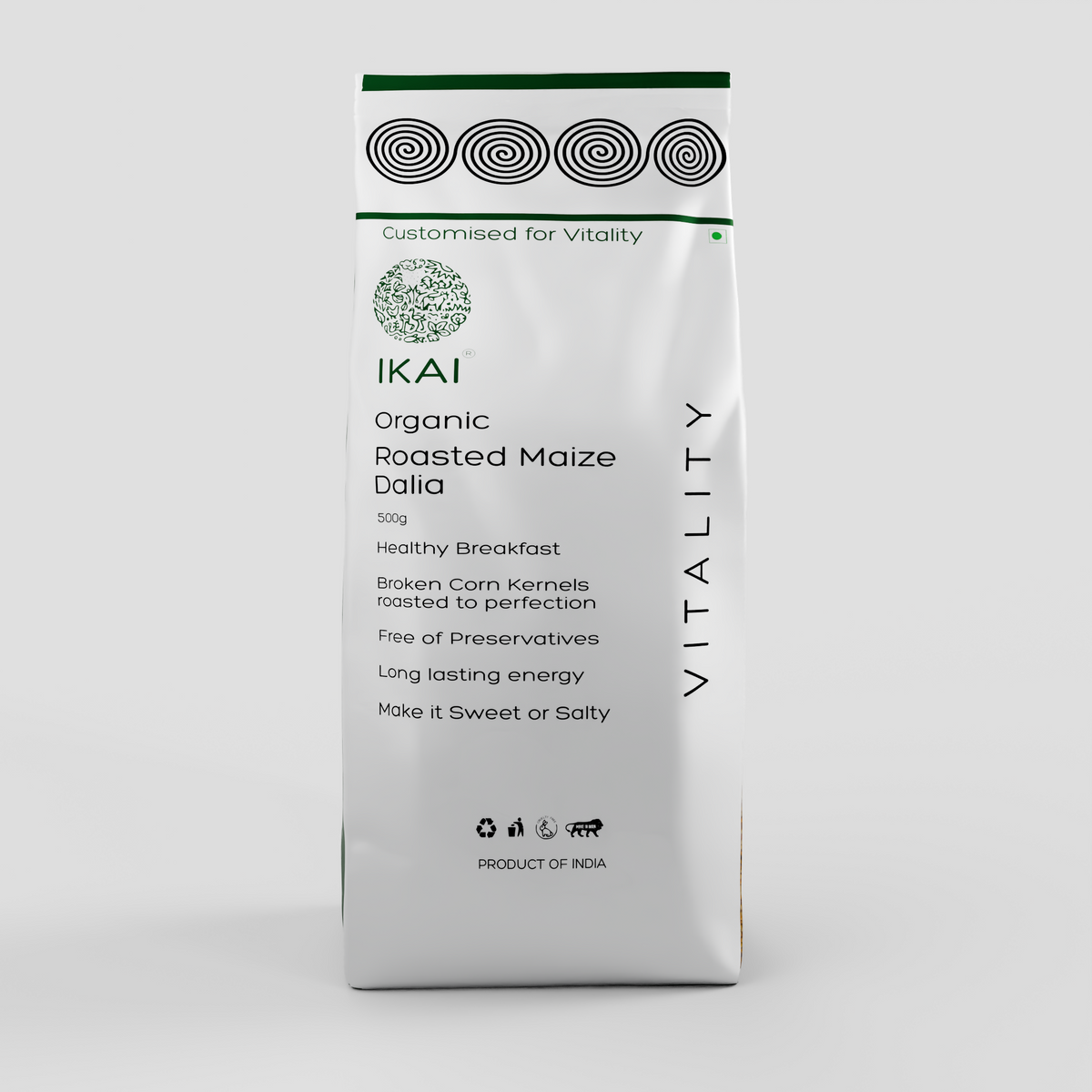 IKAI Organic Roasted Maize Dalia