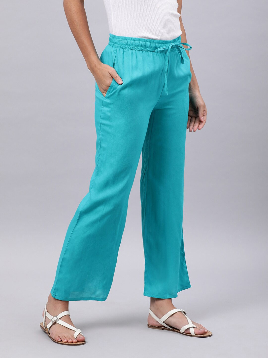 Souchii Blue Liva Palazzos