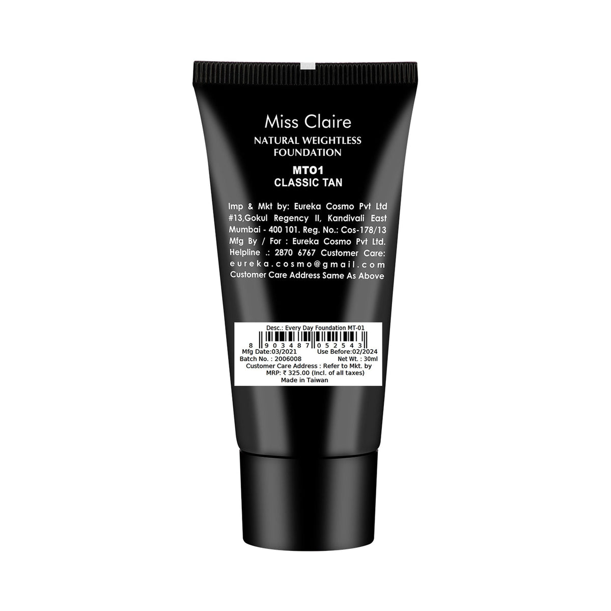 Miss Claire Everyday Foundation - Mt-01 Classic Tan