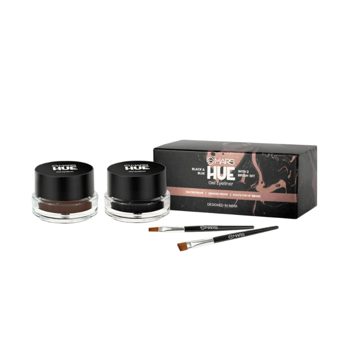 MARS Cosmetics 2-In-1 Hue Gel Eyeliner With 2 Brush Set - 2