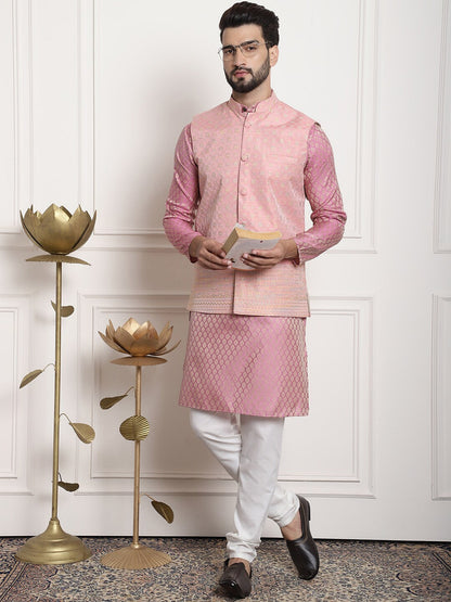 Sojanya Ethnic Motifs Woven Design Kurta With Churidar