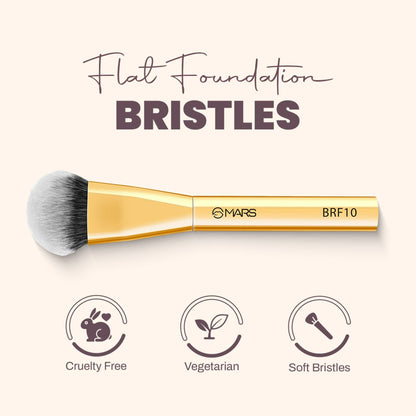 MARS Cosmetics Artist'S Arsenal Flat Foundation Brush - Golden
