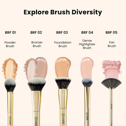 MARS Cosmetics Artist's Arsenal Ultra Thin Foundation Makeup Brush
