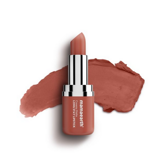 Mamaearth Creamy Matte Long Stay Lipstick - Brown Truffle