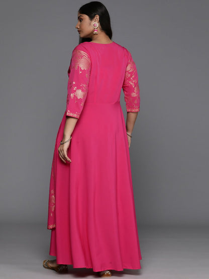 Ahalyaa Women's Traditional wear Ethnic Dress - Pink