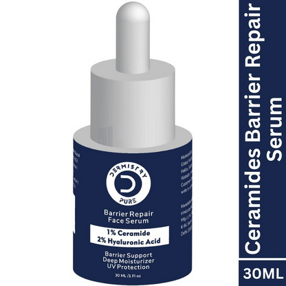 Dermistry 1% Ceramide 2% Hyaluronic Acid Sensitive Dry Skin Barrier Repair Moisturiser Face Serum