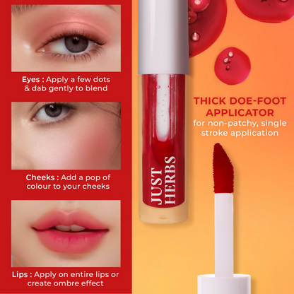 Just Herbs Water Baby Lip & Cheek Tint - Cherry On Top