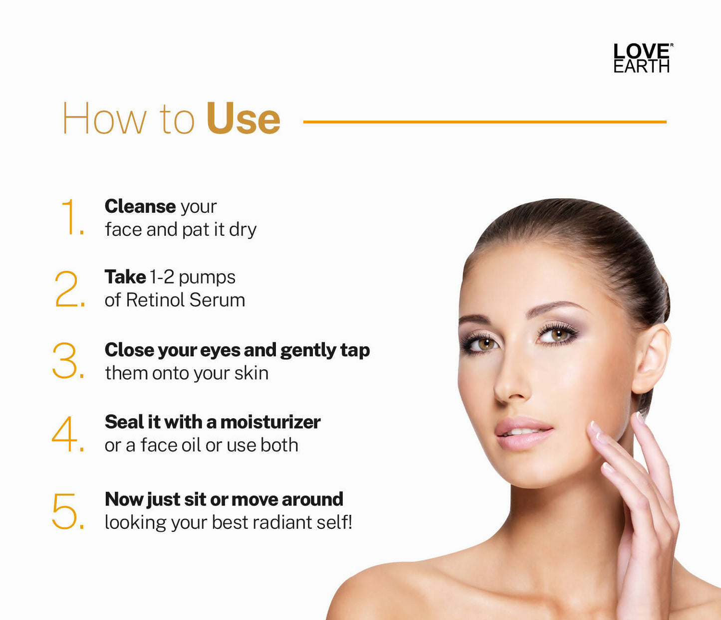 Love Earth Retinol 2.5% Vitamin E & Hyaluronic Acid – Face Serum