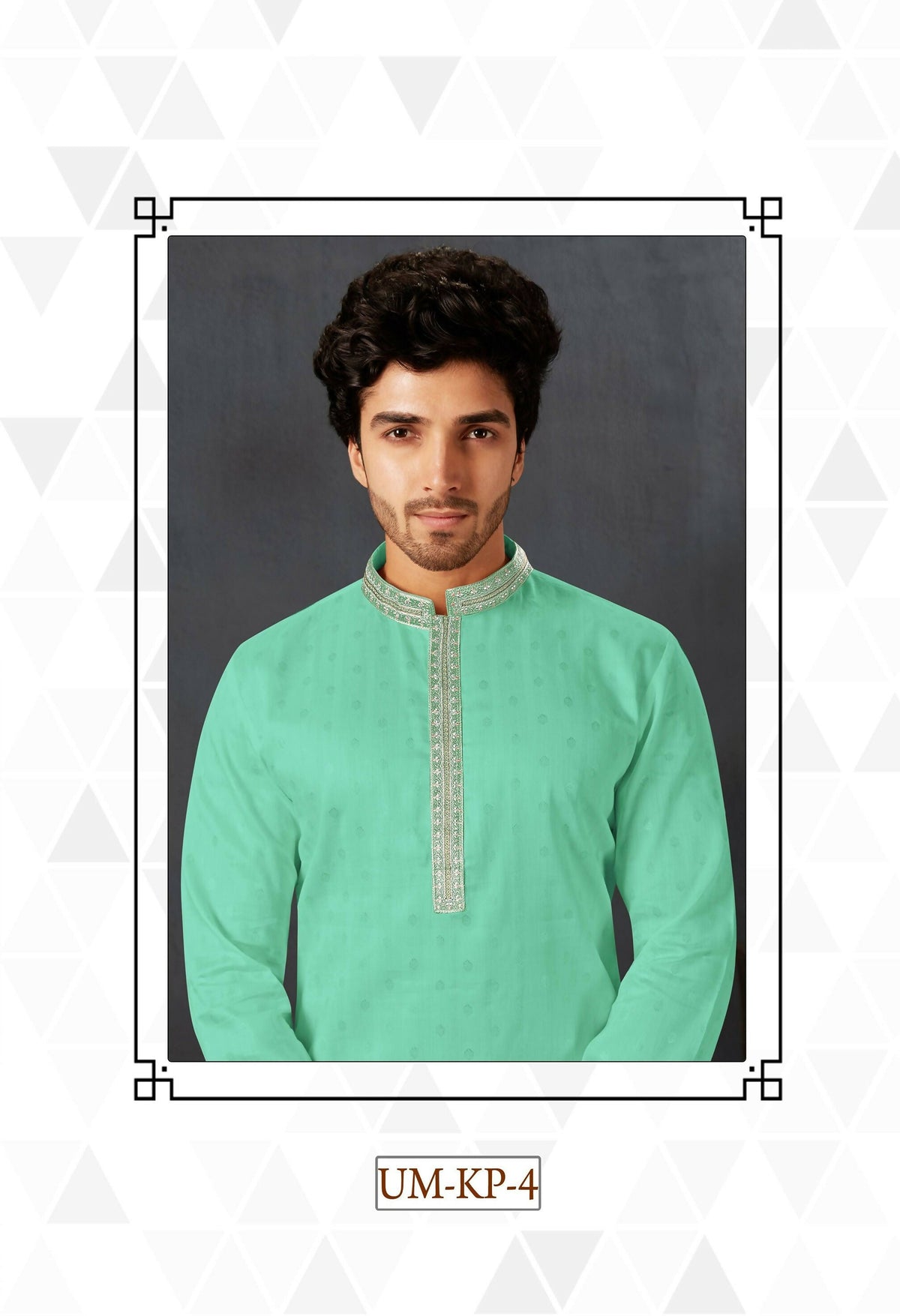 Joban Fashion C.Green Cotton Kurta Pyjama