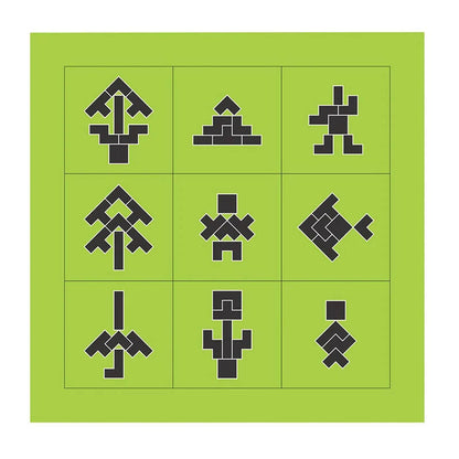 Kraftsman Wooden Tetris Jigsaw Puzzle Board | Made In India (Tetris Board)