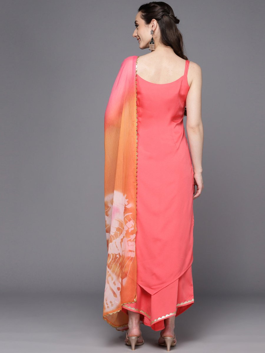 Ahalyaa Gotta Patti Kurta with Palazzos & With Dupatta