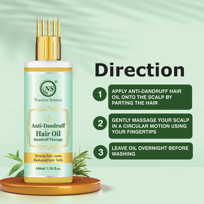Nuerma Science Anti-Dandruff Oil | Rejuvenate Your Scalp, Rediscover Confidence