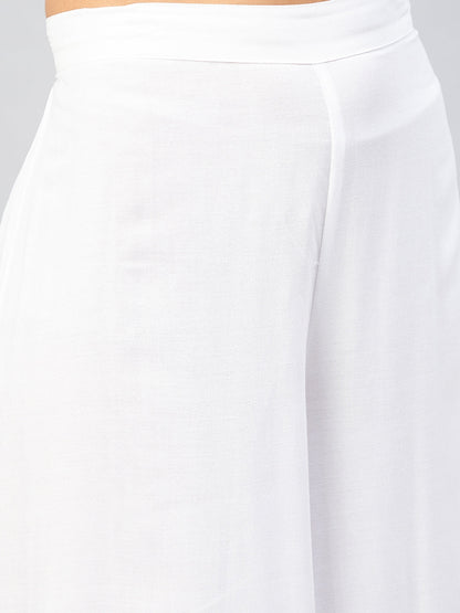 InWeave Solid White Palazzo