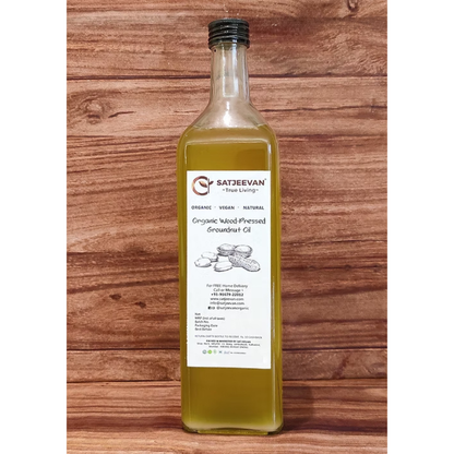 Satjeevan Organic Wood-Pressed Groundnut Oil