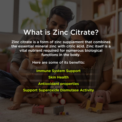 Health Veda Organics Zinc Citrate Veg Capsules