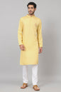 Paisley Embroidered Cotton Kurta by Hilo Design