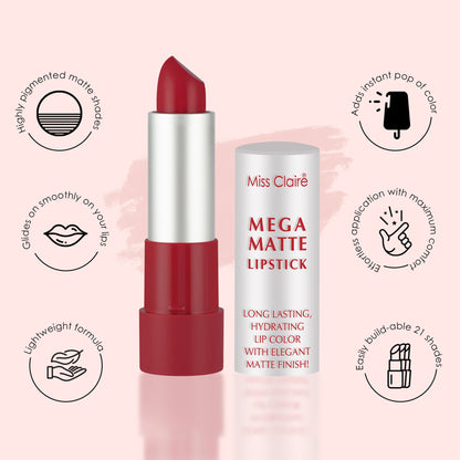 Miss Claire Mega Matte Lipstick - 7