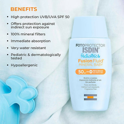 ISDIN Fotoprotector Pediatrics Fusion Fluid Mineral Baby SPF 50