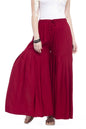 Mominos Fashion Reyon Cotton Maroon Palazzo