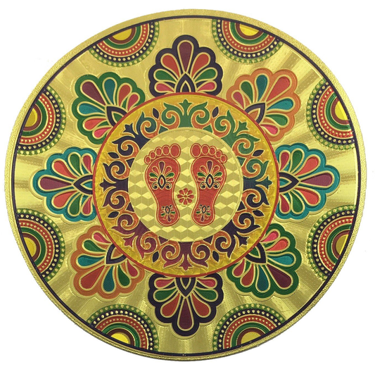 Stickerbazaar Micro Golden Embossing Rangoli Stickers