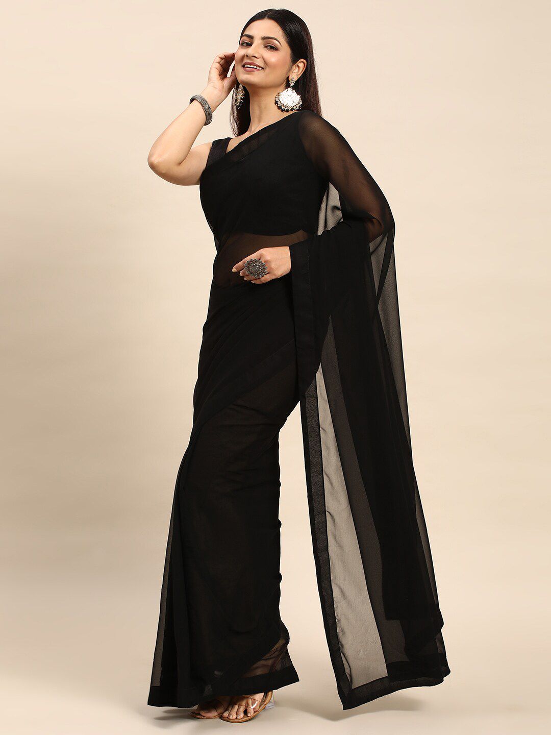 kasee Poly Georgette Saree
