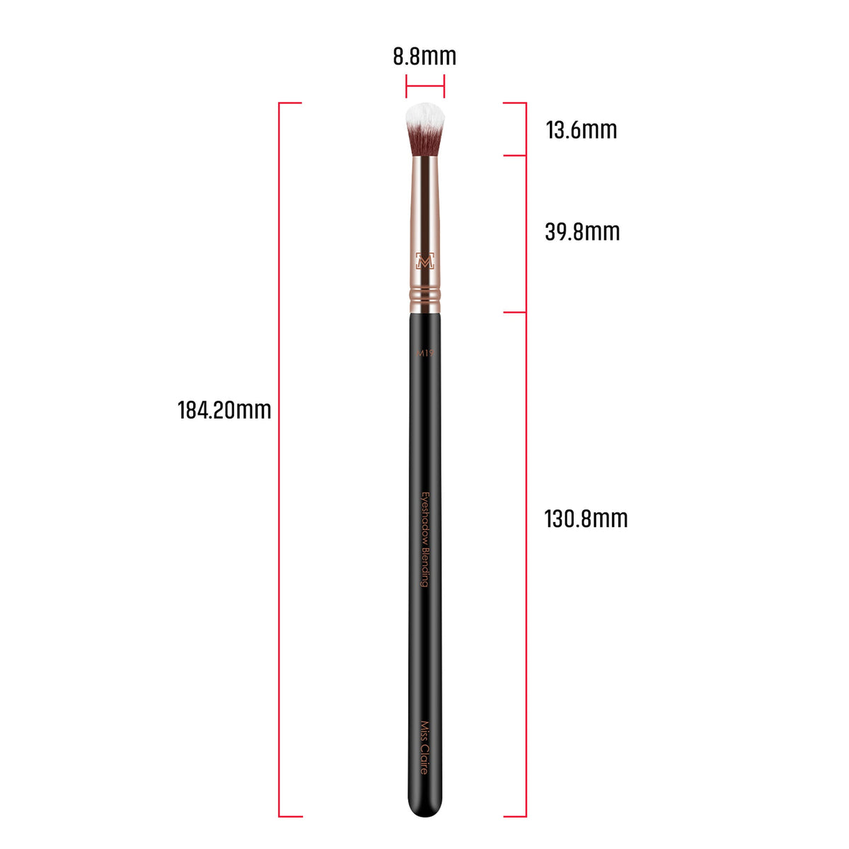 Miss Claire M19 - Eyeshadow Blending Brush - Rose Gold