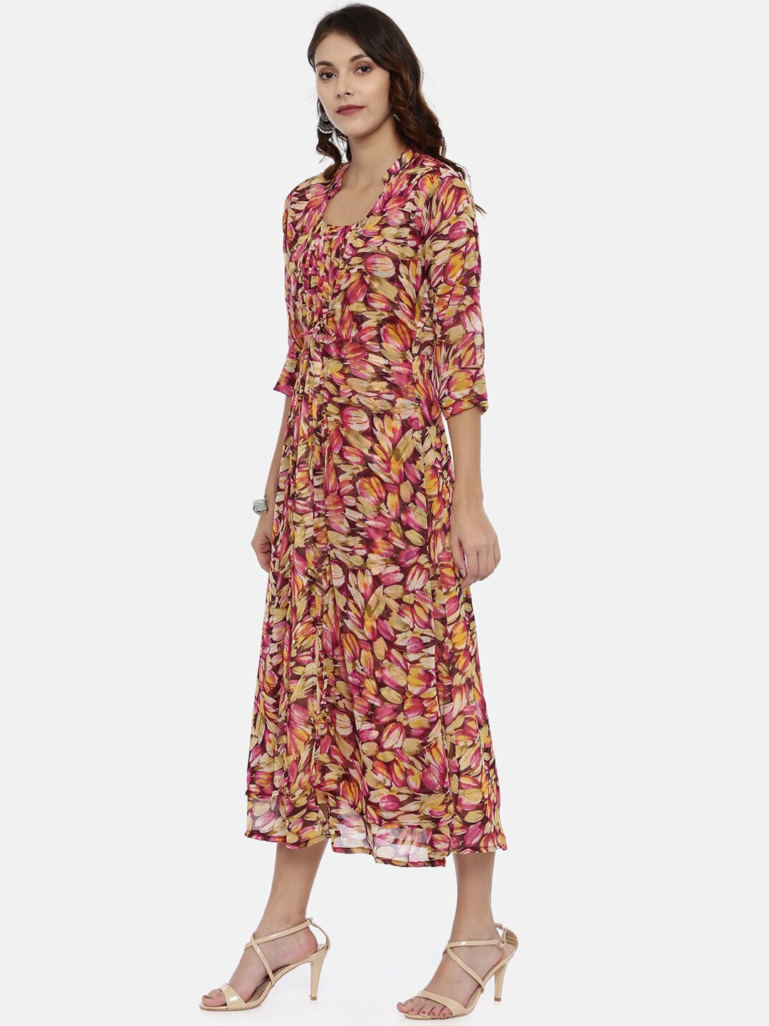 Souchii Multicoloured Printed A-Line Kurta