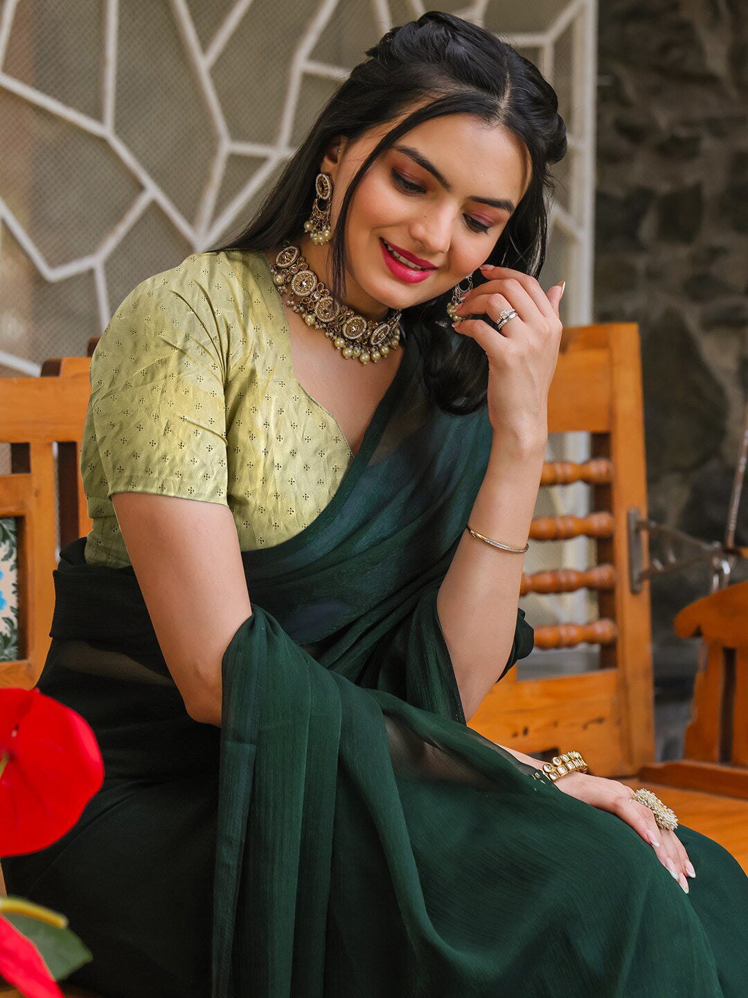 Tikhi Imli No Border Ready to Wear Saree