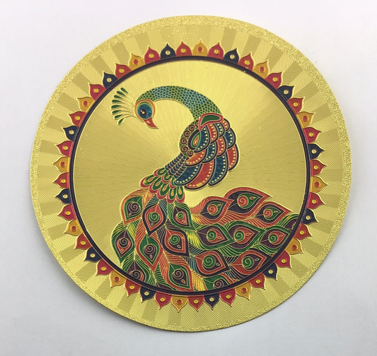 Stickerbazaar Micro Golden Embossing Rangoli Stickers