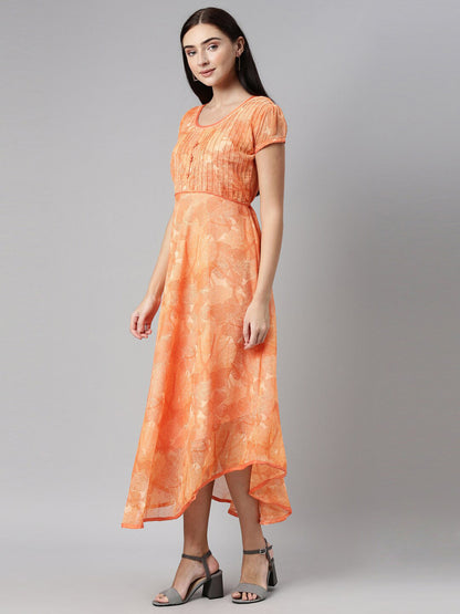 Souchii Chiffon Midi Dress