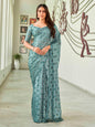 Tikhi Imli Geometric Woven Design Saree