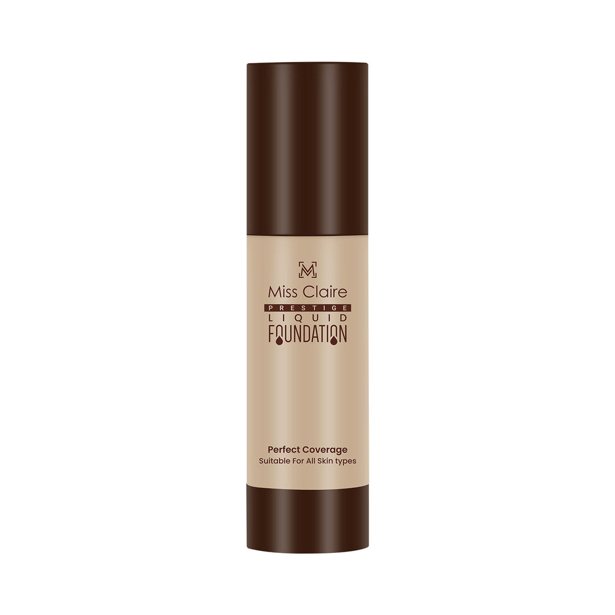 Miss Claire Prestige Liquid Foundation Perfect Coverage - 21 Natural Beige